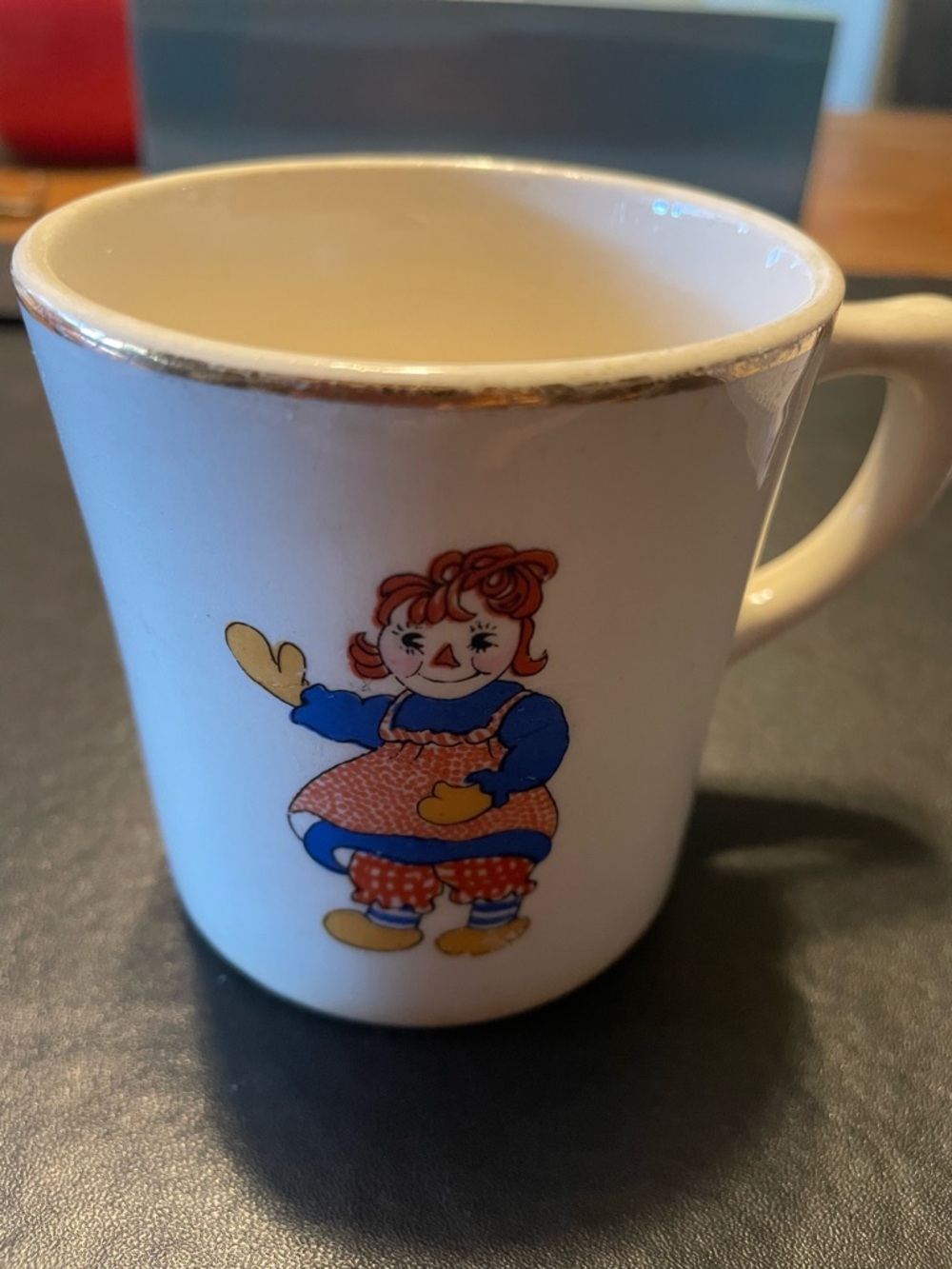 Vintage 1941 Raggety Ann & Andy Ceramic Mug